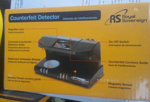 Counterfeit Detector Royal Sovereign RCD-3 plus detects counterfeit bills &amp; Id&#039;s