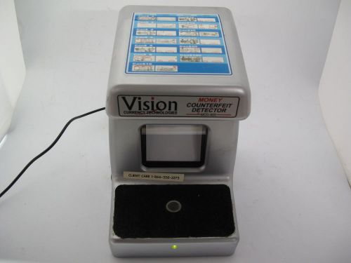 Vision currency technologies counterfeit money detector hd camera &amp; monitor used for sale