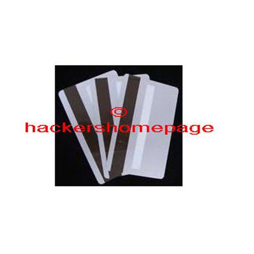 3 PVC Silver Magnetic Stripe Cards Credit Card ID Type