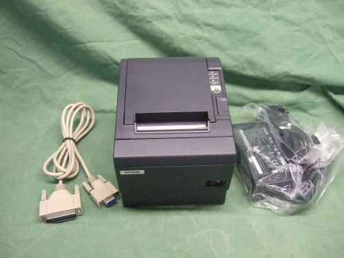 Epson TM-T88III Thermal Receipt Printer Serial M129C w/AC &amp; Null Modem Cable