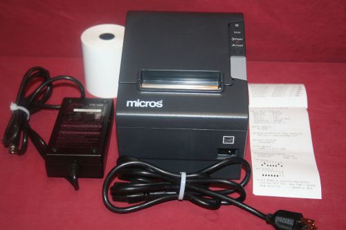 Epson TM-T88V POS Thermal Printer, Micros IDN Interface, PS-180 power adapter