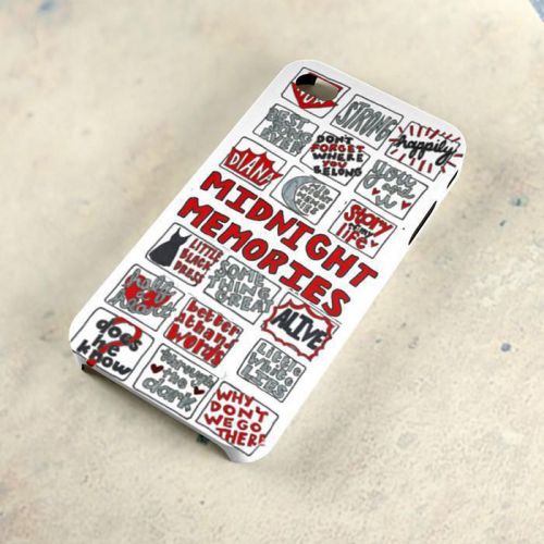 Midnight Memories 1d Collage Quote Case A92 iPhone 4/5/6 Samsung Galaxy