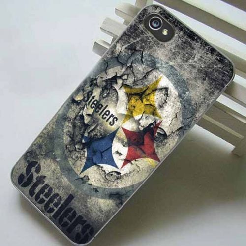 Samsung Galaxy and Iphone Case - Pittsburgh Steelers on Broken Wall Logo