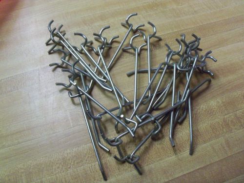 PEG BOARD HOOKS USED ON  3/16 &amp; 1/4 INCH PEG BOARD 25 PIECES  41/2 INCH LONG