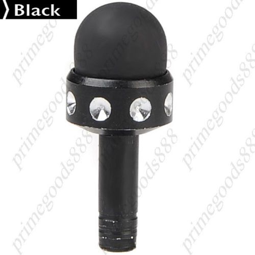 2 in 1 Capacitive Touch Pen Earphones Anti Dust Plug cheap discount low Black