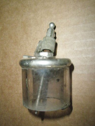 Old circa 1906 vintage antique de laval cream separator oiler glass &amp; metal for sale