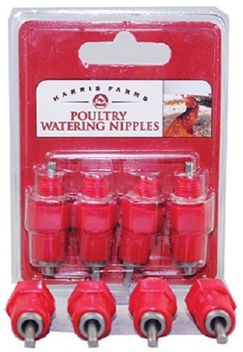 Harris Farms, 12 Pack, Poultry Watering Nipples