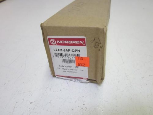 LOT OF 2 NORGREN L74M-6AP-QPN LUBRICATOR 3/4&#034; *NEW IN A BOX*