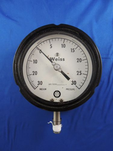 Weiss Vacuum Pressure Gauge 5&#034; in Diameter