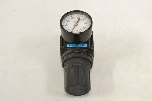 Wilkerson r18-03-f000 pressure gauge 300psi 3/8in npt regulator b304877 for sale