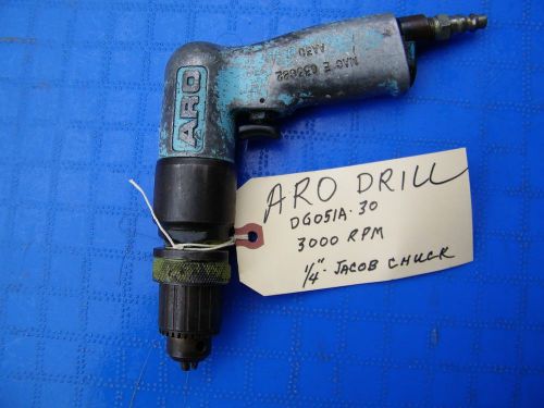 ARO- PNEUMATIC DRILL - DG051A-30, 1/4&#034; JACOB  3000 RPM