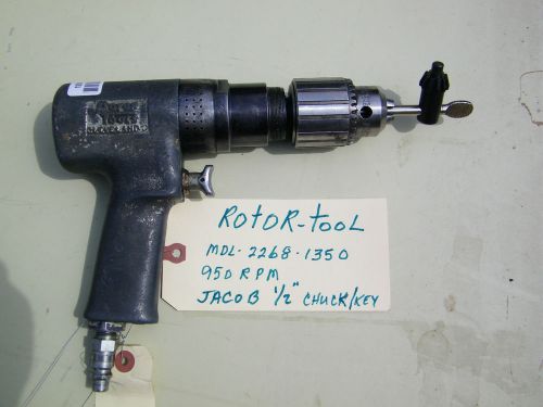 Rotor tool - pistol pneu. nutrunner/screwdriver-.2268-1350 950 rpm + 1/2&#034;chuck for sale