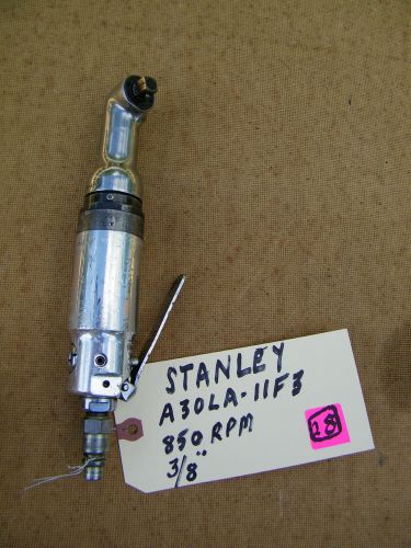 STANLEY -RT ANGLE PNEUMATIC NUTRUNNER -A30-LA-11F3 , 3/8&#034;, 830 RPM,USED
