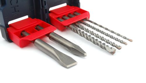 Bosch 6 piece sds masonry trade bit set chisels carbide tip hammer drill bits for sale