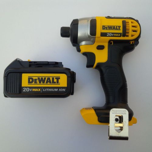 New Dewalt DCF885 20V Max Cordless 1/4&#034; Impact Driver,DCB200 Battery 3.0 20 Volt