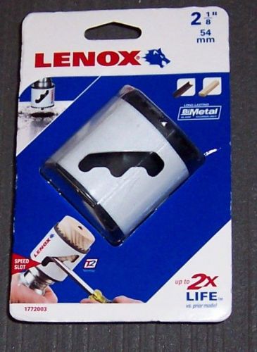 Lenox tools 1772003 2-1/8&#034; bi-metal speed slot hole saw for sale