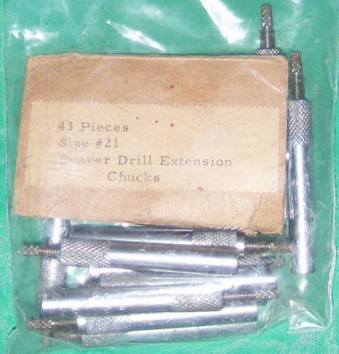 (2) beaver drill extension chucks, size #21, aircraft, crafts, models,shop tools for sale