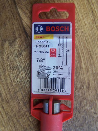 New Bosch 7/8&#034; X 16&#034; X 21&#034;, SDS Max, Speed X,  # HC5041 Hammer Drill Bit