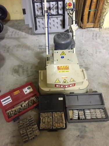Edco electric concrete grinder #2 w/ diamond tooling for sale