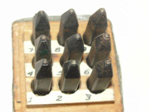 Mercury Steel Stamp Figure 1/16&#034; Characters Metal Number Stamping Punch Tool Set