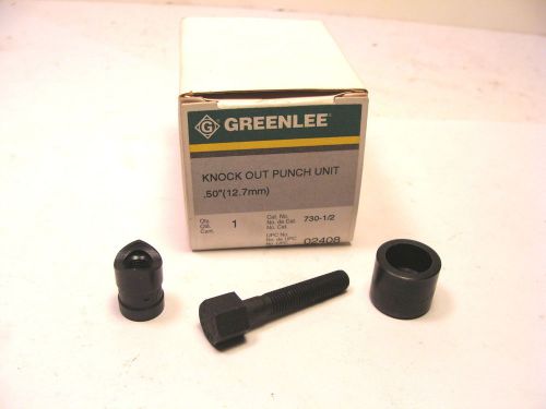 NOS Greenlee USA KNOCKOUT ROUND PUNCH UNIT 1/2&#034; Conduit  No.730-1/2