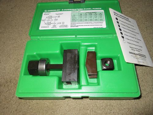 greenlee R5232 D-SUBMINIATURE PANEL PUNCH