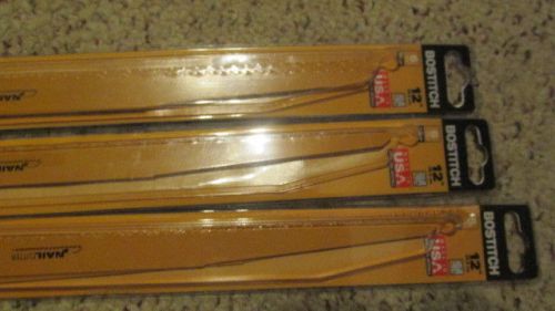 Bostitch 12&#034; blade set of 3 new unopened new in package