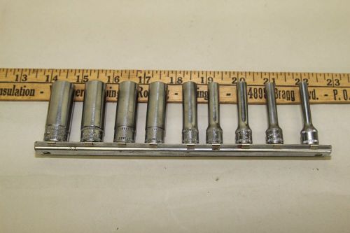 Snap-On 6 point deep well sockets (9 pieces)