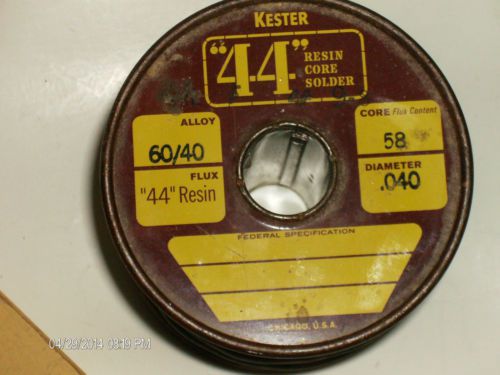 kester &#034;44&#034; solder ,3lbs.13.5 oz. On 5 lb. spool,60/40 alloy,core 58,dia.040, US $55.00 – Picture 2