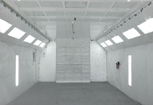 NEW SEMI DOWN DRAFT PAINT SPRAY BOOTH 24 FT LONG FREE SHIPPING!!!