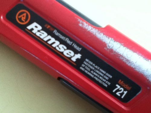 Itw ramset 721  .22 caliber single shot powder actuated tool for sale