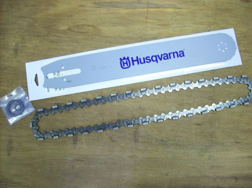 Two Husqvarna SLC45 Chains and One 14&#034; Bar for Partner K950, K960, K970 Saw