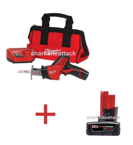 New milwaukee m12 12v hackzall reciprocating saw kit w 48-11-2440 xc battery for sale