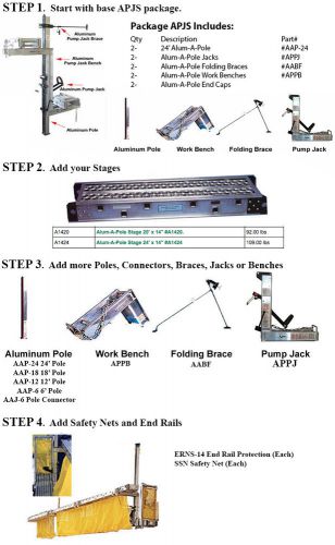 Alum-a-pole pump jack system for sale