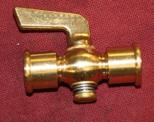 1/4 inch npt thread female brass drain pet cock shut off valve fuel gas oil air for sale
