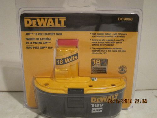 Dewalt dc9096 18v xrp-nicad battery pack-2014 date code-free shipping-nisp!!!!! for sale