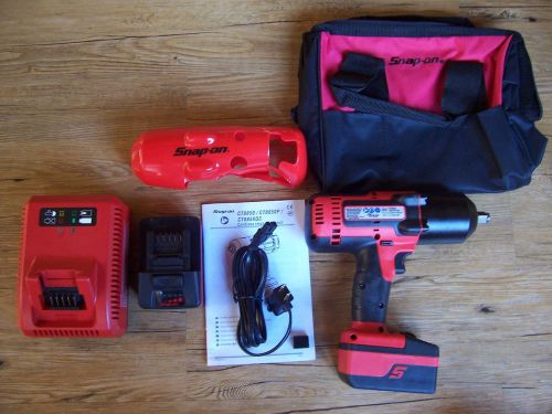 Brand new 2014 model snap on 1/2 drive cordless impact wrench set  with boot for sale