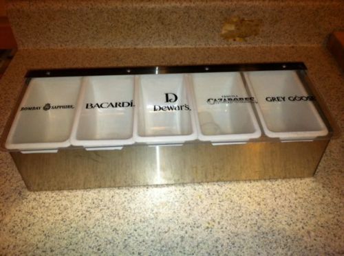 Stainless steel Bar condiment tray