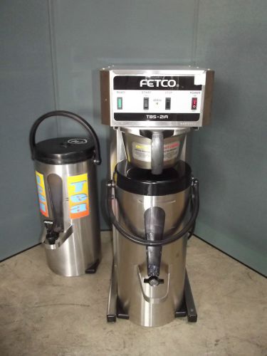 FETCO Brewer Tea Brewing System TBS-21A &amp; Two Urn Containers -WORKS GOOD! AA460