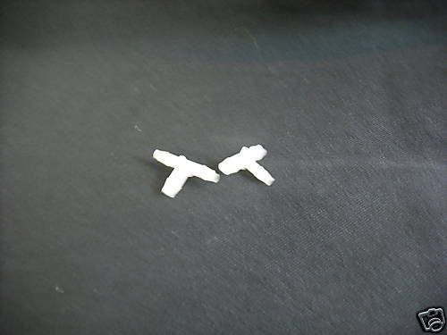 White Nylon Single-Barbed Tube Fitting Tee 1/8 Tube ID