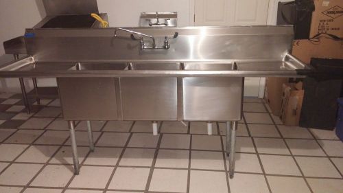 Cannonware 3 Compartment Sink E3CWP18182-18