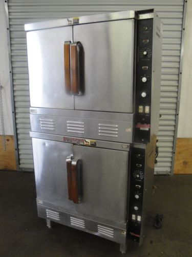 VULCAN SNORKEL DOUBLE STACK NAT. GAS CONVECTION OVEN.