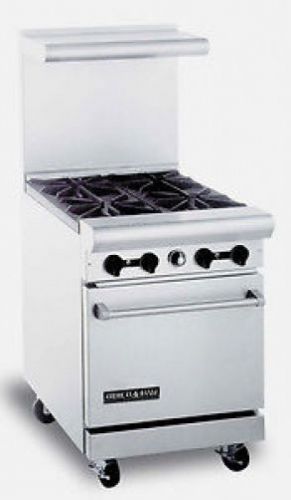 American range ar-4 24&#034; wide heavy duty commercial range and oven  new warranty for sale