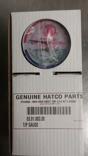 Hatco Booster  temperature pressure gauge part # 03.01.003