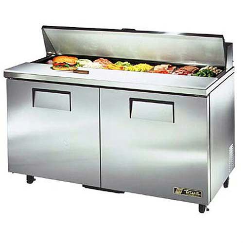 True Sandwich And Salad Prep Table, TSSU-60-16, Commercial, Kitchen, Food