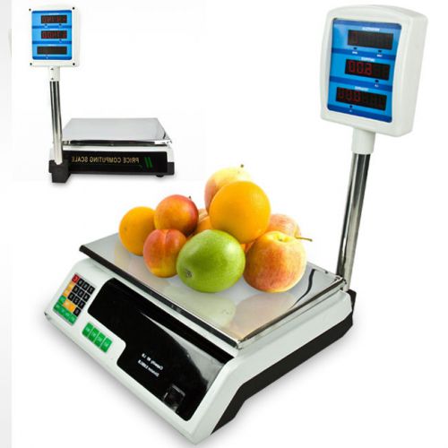 New 60-66lb Computer Digital Food Produce Counting Electronic Weight Price Scale