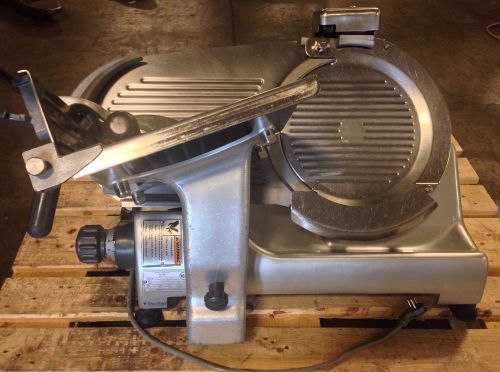 Hobart 2812 Stainless Steel Manual Meat/Cheese Slicer with Built in Sharpener