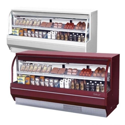 New turbo air 96&#034; refrigerated deli case with curved glass - low profile!! for sale