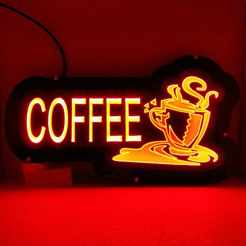 LD160 Coffee Cup Cafe Book Shop Restaurant Decor Display LED Neon Light Sign