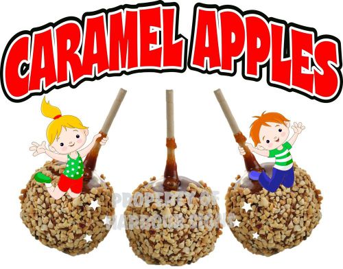 Caramel Apples Concession Food Truck  Fruit Stand Cart Vinyl Menu Decal 24&#034;